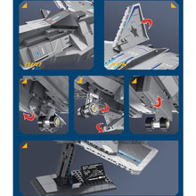 Load image into Gallery viewer, 1226PCS MOC Military Star Space Plane Aircraft Model Toy Building Block Brick Gift Kids DIY Set New Display Stand Compatible Lego