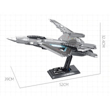 Load image into Gallery viewer, 1196PCS MOC Military Star Space Plane Aircraft Model Toy Building Block Brick Gift Kids DIY Set New Display Stand Compatible Lego