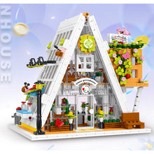 Load image into Gallery viewer, 1413PCS MOC City Street Triangular Fower Shop House Light Model Toy Building Block Brick Gift Kids DIY Set New Compatible Lego