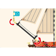 Load image into Gallery viewer, 495PCS MOC Sailboat Ship Royal Dutch Yacht Model Toy Building Block Brick Gift Kids DIY Set New Compatible Lego