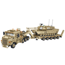 Load image into Gallery viewer, 3482PCS MOC Military M1070 Heavy Equipment Transporter Truck M1A2 Abrams Main Tank Figure Model Toy Building Block Brick Gift Kids DIY Set New Compatible Lego