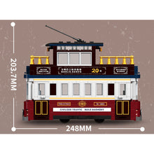 Load image into Gallery viewer, 897PCS MOC Hongkong City Vintage Classic Double Decker Tram Sightseeing Bus Model Toy Building Block Brick Gift Kids DIY Set New Compatible Lego