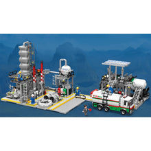 Load image into Gallery viewer, MOC City Construction Chemical Plant Natural Gas Storage Laboratory Loading Station Figure Model Toy Building Block Brick Gift Kids DIY Set New Compatible Lego