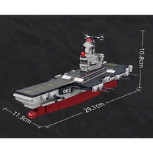Load image into Gallery viewer, 325PCS MOC Military Type 003 Aircraft Carrier Fujian Class Figure Model Toy Building Block Brick Gift Kids DIY Set New Compatible Lego