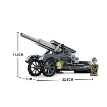 Load image into Gallery viewer, 299PCS MOC Military Long Range Heavy Howitzer Figure Model Toy Building Block Brick Gift Kids DIY Set New Compatible Lego
