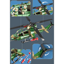 Load image into Gallery viewer, 334PCS MOC Military AH-1 Attack Helicopter COBRA Figure Model Toy Building Block Brick Gift Kids DIY Set New