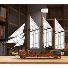 Load image into Gallery viewer, 637PCS MOC Sailboat Vessel Siguna Schooner Model Toy Building Block Brick Gift Kids DIY Set New Compatible Lego