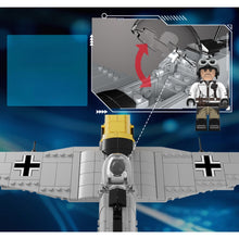 Load image into Gallery viewer, 471PCS MOC Military BF-109 Me-109 Air Fighter Airplane Figure Model Toy Building Block Brick Gift Kids DIY Set New 1:48