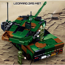 Load image into Gallery viewer, 766PCS MOC Military 2in1 Leopard 2A5 2A4 MBT Main Battle Tank Figure Model Toy Building Block Brick Gift Kids DIY Set New Compatible Lego
