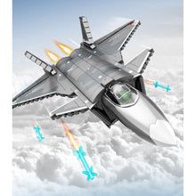 Load image into Gallery viewer, 845PCS MOC Military Chengdu J-20 Fire Fang Stealth Air Fighter Airplane Aircraft Figure Model Toy Building Block Brick Gift Kids DIY Set New