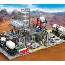 Load image into Gallery viewer, MOC City Construction Chemical Plant Natural Gas Storage Laboratory Loading Station Figure Model Toy Building Block Brick Gift Kids DIY Set New Compatible Lego