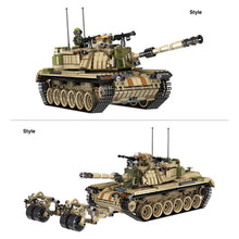 Load image into Gallery viewer, 1753PCS MOC Military 2in1 M60 Magach Main Battle Tank Figure Model Toy Building Block Brick Gift Kids DIY Set New