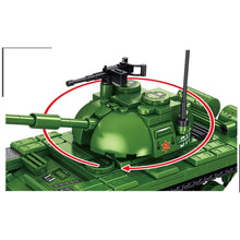 Load image into Gallery viewer, 501PCS MOC Military Type 59 Tracked Armored Tank Figure Model Toy Building Block Brick Gift Kids DIY Set New