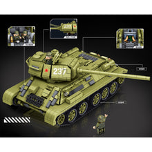 Load image into Gallery viewer, 1726PCS MOC Military T-34 Medium Tank Figure Model Toy Building Block Brick Gift Kids DIY Set New