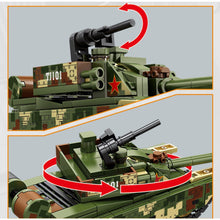 Load image into Gallery viewer, 286PCS MOC Military 99A Main Battle Tank Figure Model Toy Building Block Brick Gift Kids DIY Set New Compatible Lego