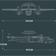 Load image into Gallery viewer, 1144PCS MOC Military E-2 Hawkeye Airborne Early Warning Aircraft Model Toy Building Block Brick Gift Kids DIY Set New