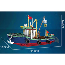 Load image into Gallery viewer, 582PCS MOC Fishing Boat Ship Model Toy Building Block Brick Gift Kids DIY Set New Compatible Lego