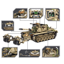 Load image into Gallery viewer, 1753PCS MOC Military 2in1 M60 Magach Main Battle Tank Figure Model Toy Building Block Brick Gift Kids DIY Set New