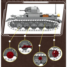 Load image into Gallery viewer, 461PCS MOC Military Panzer Pzkpfw I SdKfz 101 Tank Figure Model Toy Building Block Brick Gift Kids DIY Set New 1:35