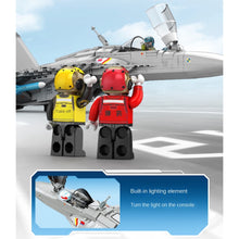 Load image into Gallery viewer, 1298PCS MOC Military J15 Flying Shark Flanker-D Air Fighter Airplane Aircraft Figure Model Toy Building Block Brick Gift Kids DIY Set New