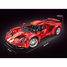 Load image into Gallery viewer, 3056PCS MOC Technic Speed Large Static Red Ford GT Super Racing Sports Car Model Toy Building Block Brick Gift Kids DIY Set New 1:8 Compatible Lego