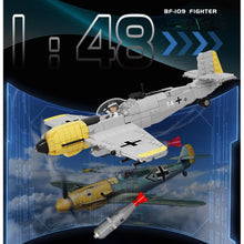 Load image into Gallery viewer, 471PCS MOC Military BF-109 Me-109 Air Fighter Airplane Figure Model Toy Building Block Brick Gift Kids DIY Set New 1:48