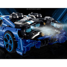 Load image into Gallery viewer, 3868PCS MOC Technic Speed Static Large W16 Blue Super Racing Sports Car Model Toy Building Block Brick Gift Kids DIY Set New 1:8 Compatible Lego
