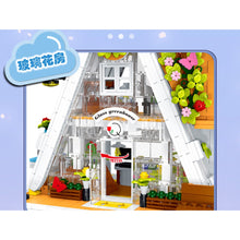 Load image into Gallery viewer, 1413PCS MOC City Street Triangular Fower Shop House Light Model Toy Building Block Brick Gift Kids DIY Set New Compatible Lego