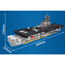 Load image into Gallery viewer, 816PCS MOC Military Essex Class Aircraft Carrier Figure Model Toy Building Block Brick Gift Kids DIY Set New