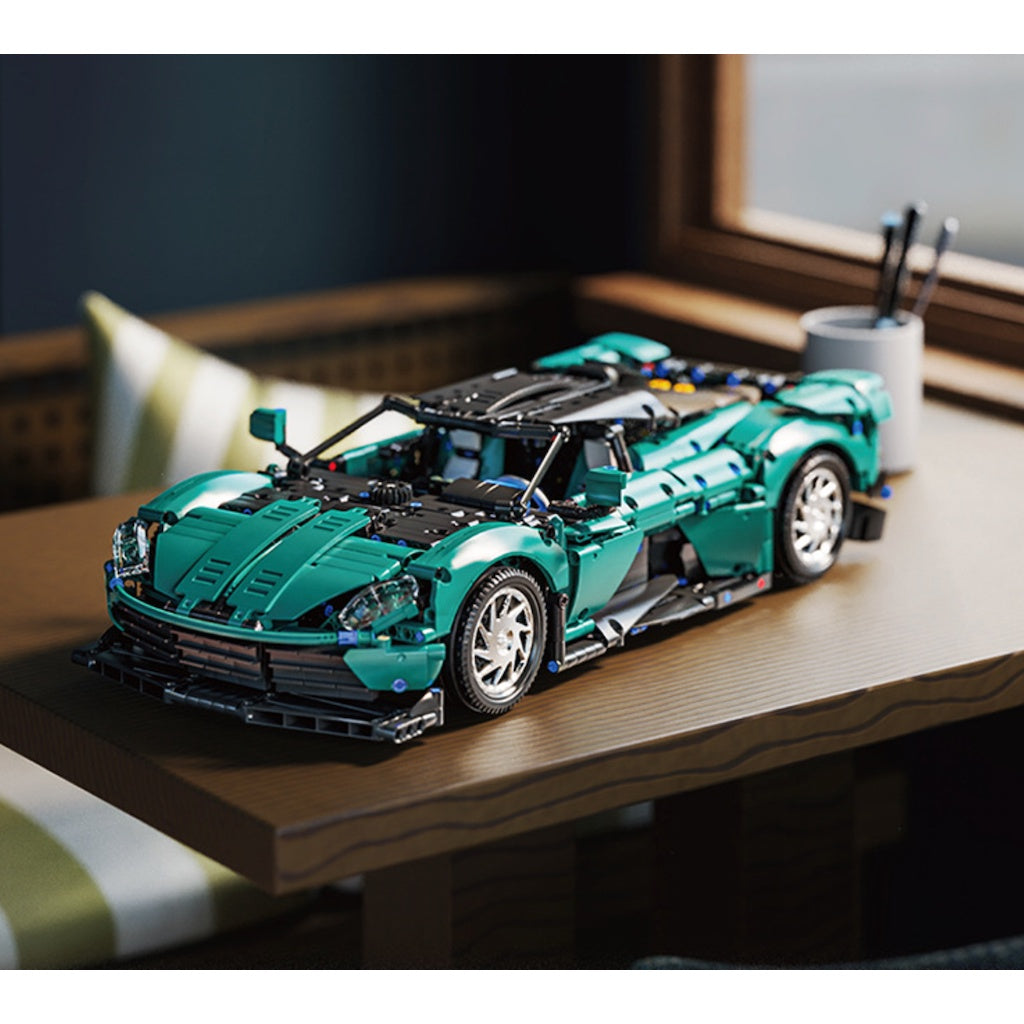 2111PCS MOC Static Technic Speed Large Aston Martin Super Racing Sports Car Model Toy Building Block Brick Gift Kids DIY Set New 1:8 Compatible Lego