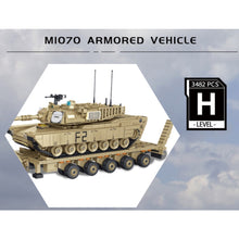 Load image into Gallery viewer, 3482PCS MOC Military M1070 Heavy Equipment Transporter Truck M1A2 Abrams Main Tank Figure Model Toy Building Block Brick Gift Kids DIY Set New Compatible Lego