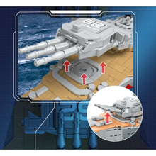 Load image into Gallery viewer, 2537PCS MOC Military Large Iowa Class Battleship Figure Model Toy Building Block Brick Gift Kids DIY Set New 1:300 Compatible Lego