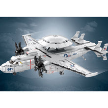 Load image into Gallery viewer, 1144PCS MOC Military E-2 Hawkeye Airborne Early Warning Aircraft Model Toy Building Block Brick Gift Kids DIY Set New