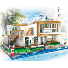 Load image into Gallery viewer, 2228PCS MOC City Street Seaside Villa House Figure Model Toy Building Block Brick Gift Kids DIY Set New Light Compatible Lego