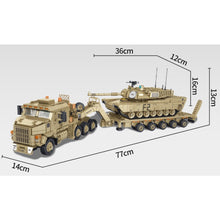 Load image into Gallery viewer, 3482PCS MOC Military M1070 Heavy Equipment Transporter Truck M1A2 Abrams Main Tank Figure Model Toy Building Block Brick Gift Kids DIY Set New Compatible Lego