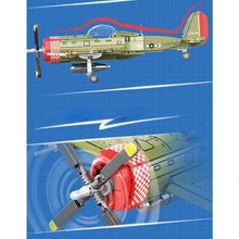 Load image into Gallery viewer, 511PCS MOC Military P-47 Thunderbolt Air Fighter Airplane Figure Model Toy Building Block Brick Gift Kids DIY Set New Compatible Lego