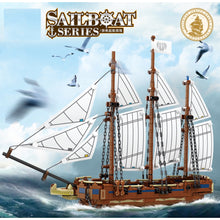 Load image into Gallery viewer, 637PCS MOC Sailboat Vessel Siguna Schooner Model Toy Building Block Brick Gift Kids DIY Set New Compatible Lego