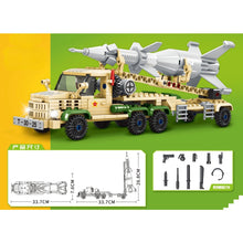 Load image into Gallery viewer, 371PCS MOC Military HQ-2 Surface to Air Missile Truck Model Toy Building Block Brick Gift Kids DIY Set New Compatible Lego