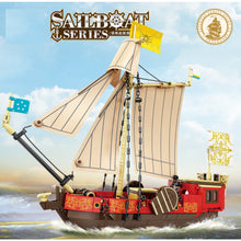 Load image into Gallery viewer, 495PCS MOC Sailboat Ship Royal Dutch Yacht Model Toy Building Block Brick Gift Kids DIY Set New Compatible Lego