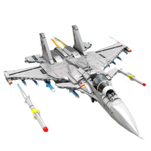 Load image into Gallery viewer, 1298PCS MOC Military J15 Flying Shark Flanker-D Air Fighter Airplane Aircraft Figure Model Toy Building Block Brick Gift Kids DIY Set New