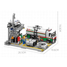 Load image into Gallery viewer, MOC City Construction Chemical Plant Natural Gas Storage Laboratory Loading Station Figure Model Toy Building Block Brick Gift Kids DIY Set New Compatible Lego