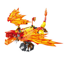 Load image into Gallery viewer, 409PCS MOC Lloyd's Legendary Fire Dragon Model Toy Building Block Brick Gift Kids DIY Set New Compatible Lego