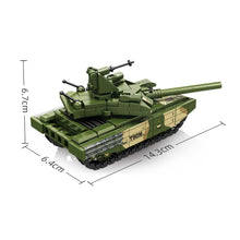 Load image into Gallery viewer, 293PCS MOC Military T-90 Main Battle Tank Figure Model Toy Building Block Brick Gift Kids DIY Set New Compatible Lego