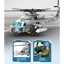 Load image into Gallery viewer, 862PCS MOC Military Harbin Z-20 Helicopter Figure Model Toy Building Block Brick Gift Kids DIY Set New