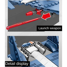 Load image into Gallery viewer, 304PCS MOC Military J-15 Flying Shark Flanker D Air Fighter Figure Model Toy Building Block Brick Gift Kids DIY Set New Compatible Lego