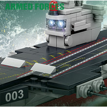 Load image into Gallery viewer, 325PCS MOC Military Type 003 Aircraft Carrier Fujian Class Figure Model Toy Building Block Brick Gift Kids DIY Set New Compatible Lego