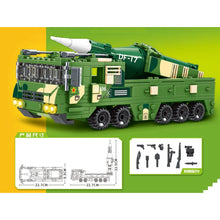 Load image into Gallery viewer, 365PCS MOC Military DF-17 Missile Truck Model Toy Building Block Brick Gift Kids DIY Set New Compatible Lego