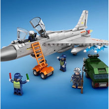 Load image into Gallery viewer, 757PCS MOC Military J10B Vigorous Dragon Air Fighter Airplane Aircraft Figure Model Toy Building Block Brick Gift Kids DIY Set New