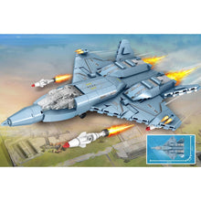 Load image into Gallery viewer, 421PCS MOC Military S-230 Air Fighter Aircraft Model Toy Building Block Brick Gift Kids DIY Set New Compatible Lego
