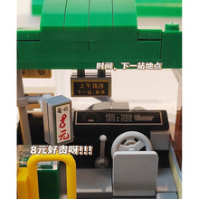 Load image into Gallery viewer, 718PCS MOC Hongkong City Green Mini Bus Van Transportation Model Toy Building Block Brick Gift Kids DIY Set New Compatible Lego

